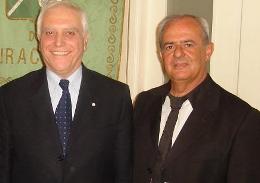 Il Presidente Nicola Bono con l'Assessore Vincenzo Morale.
