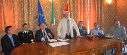 Il Presidente Nicola Bono nel corso della presentazione di Tolleranza Zero.