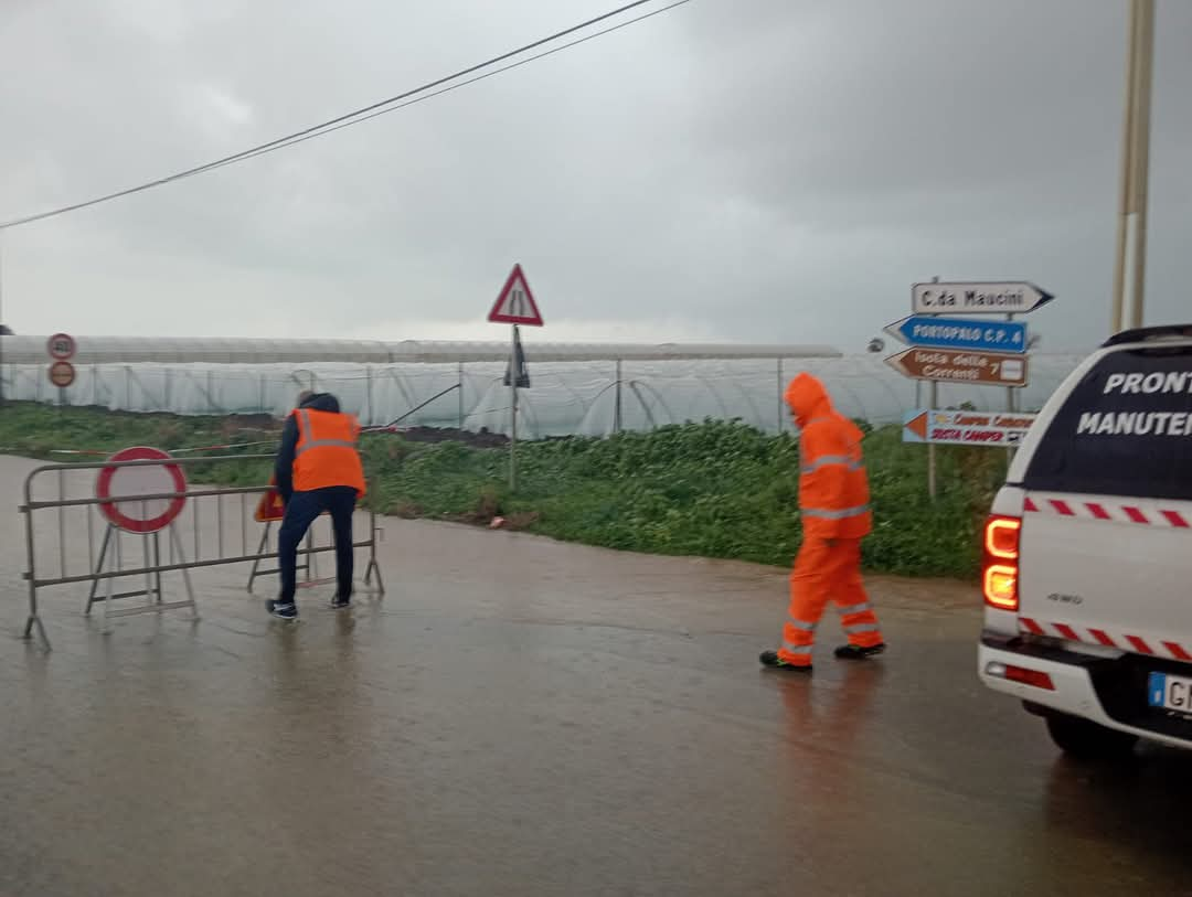 Impegno e sicurezza prima di tutto: intervento sul territorio nonostante il maltempo.